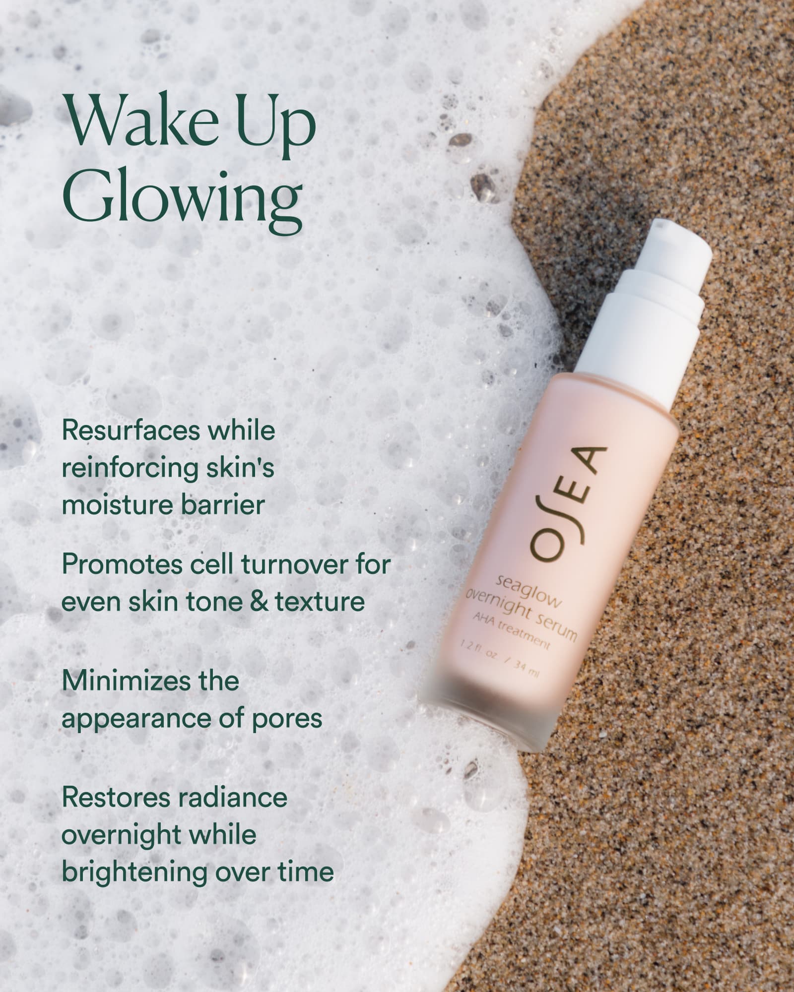 Seaglow Overnight Serum AHA Treatment - Image 2